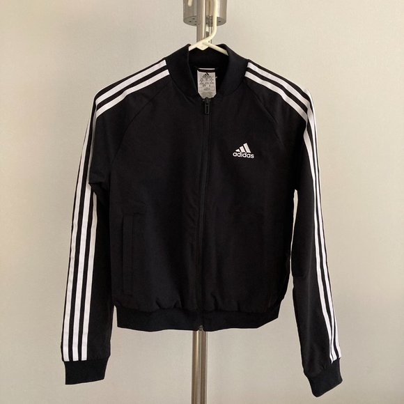 NWT Adidas women's Essentials 3-STRIPES Track Jacket XS - Picture 6 of 7